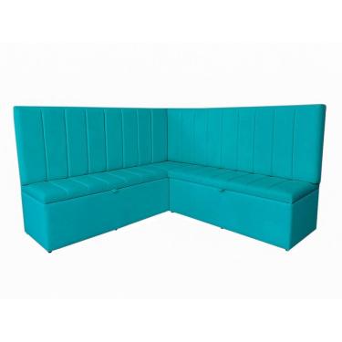 Imagem de Conjunto Banco Estofado De Canto Alemão Com Baú de 140 cm Suede - Estopar