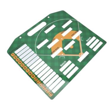 Imagem de SPYMINNPOO Placa de Formação de Beisebol de Dupla Face Magnética Com Design Claro, Gravável e Reutilizável para Treinadores de Futebol, Pacote Completo Incluído