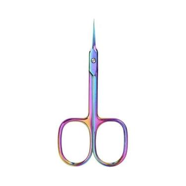 Imagem de Tesoura Curva Profissional Multiuso Para Cutículas, Unhas, Sobrancelha