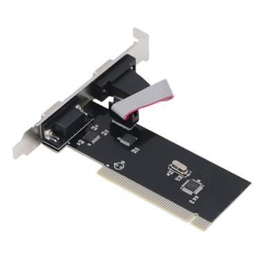 Imagem de Jectse Cartão de Expansão Serial do PCIE, 2 Port PCI Express 1,0 X 1 para DB9 Industrial Com Controlador de Adaptador de Conversor Com RS232 para Comprimidos, Conecta -se Facilmente a