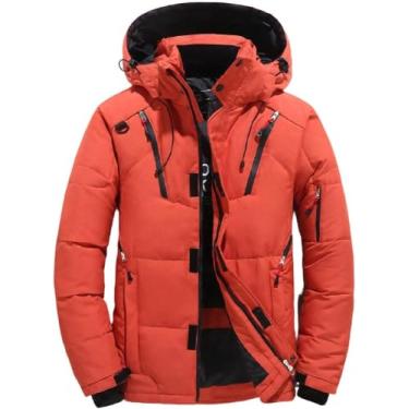 Imagem de Jaqueta De Inverno Para Homens Jaqueta De Esqui Impermeável Parka Jaqueta De Trabalho Ao Ar Livre Com Capuz Removível Para Acampamento De Inverno Viajando E Caminhando, A, M