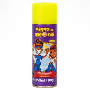 Imagem de Tinta Da Alegria Spray Infantil Cabelo Maluco Amarelo 150ml