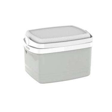 Imagem de Caixa Termica Cooler 12 L Cores Bebidas Alça Soprano Cinza