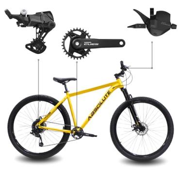 Imagem de Bicicleta Aro 29 Absolute Nero 5 Shimano CUES 9 Velocidades 1x9 Alumínio Cabeamento Interno Freio Hidráulico MT200 (Amarelo, 21)