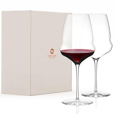 Imagem de Taça para VInho Bordeaux Stölzle Lausitz Cocoon 745 ml  – Conjunto de 2 peças – Taças de cristal para Vinho Tinto Premium ideais para Bordeaux – Resistente e compatível com Lava‑louças