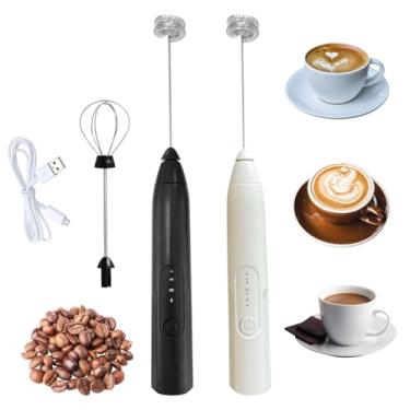 Imagem de Mini Mixer Portátil 3 Velocidades Misturador de Bebidas Batedor Espumador de Leite USB Recarregável Cozinha Cafe Ovo - PRIME TECH