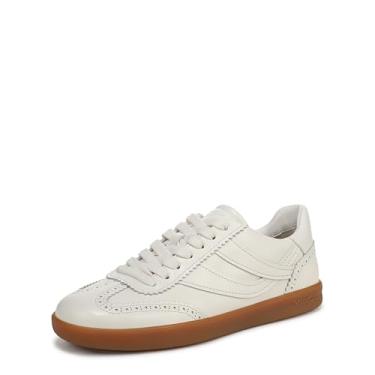 Imagem de Vince Tênis feminino Oasis Brogue com cadarço, Brogue de couro leite, 39