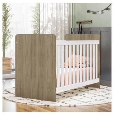 Imagem de Berço Nacional Ambiente Labirinto Rústico Branco Brilho - Henn