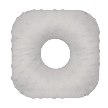 Imagem de ＫＬＫＣＭＳ Travesseiro protetor de orelha para piercing de orelha, leve, confortável, respirável, ergonômico, portátil, protetor auricular com furo, Cinza Claro