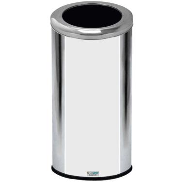 Imagem de Lixeira Inox 50 Litros Com Tampa Aro
