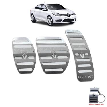 Imagem de Pedaleira Renault Fluence Manual 2011 Até 2019 Aço Inox
