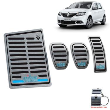 Imagem de Descanso + Pedaleira Renault Sandero Vibe 2018 2019 Preto