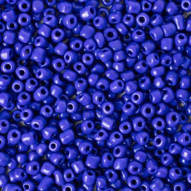 Imagem de Miçanga Vidro Azul Escuro 3,6mm 100g p/ Guia Umbanda