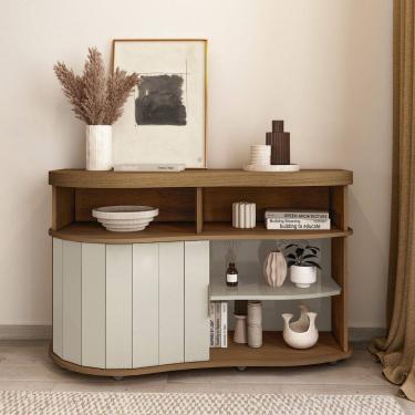 Imagem de Aparador Buffet Ripado Flex 1 Porta de Correr Magnum Artely