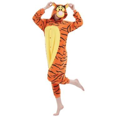 Imagem de Macacão Animal HvnTjvn Tiger, pijama, fantasia de cosplay, unissex