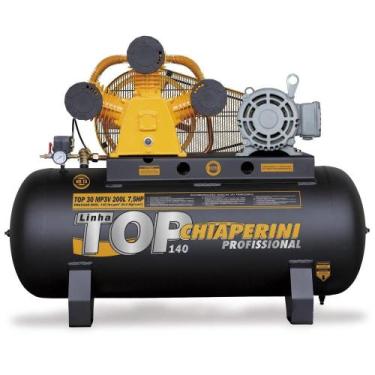 Imagem de Compressor de Ar 30 PCM 7,5HP 200 Litros Trifásico - CHIAPERINI