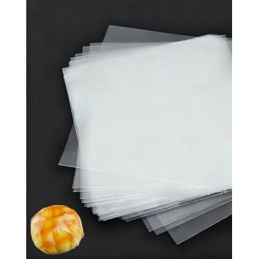 Imagem de TINGSING 400 folhas de celofane transparente, 20 x 20 cm, impermeável, papel de embrulho transparente para frutas, folhas de violoncelo para bricolage, doces, biscoitos, pequenos presentes