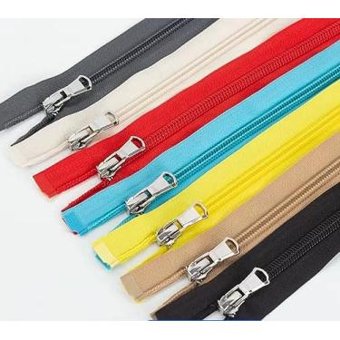 Imagem de 13PCS 60CM Separating Nylon Coil Zippers #5 Clothes Zippers for Down Jacket Coats Schoolbag Sportswear Sewing Crafts 13 Colors Mixed(24inch)