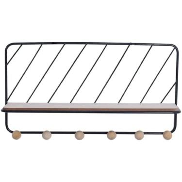 Imagem de Cabideiro montado na parede chaveiro de ferro forjado gancho de parede decoração de parede gancho de parede gancho de parede gancho de cabide de parede gancho de cabide de parede