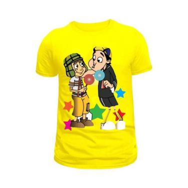Imagem de Camiseta-Camisa Chaves e Kiko Blusa infantil e Adulta 100% Algodão 30.