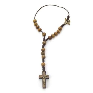 Imagem de Dezena Tradicional Madeira Imbuia 6 mm - Amém Decoração Religiosa
