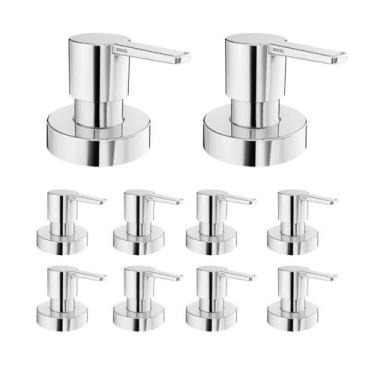 Imagem de Kit 10 Acabamento P/ Registro Gali 1/2, 3/4 E 1 Docol