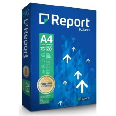Imagem de Papel Sulfite A4 Branco 75g Report Premiun com Resma De 500 Folhas - r