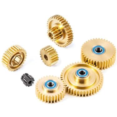 Imagem de 1/14 RC Car Racing Transmission Gearbox Gears Set for Tamiya Tractor Trailer 1/14 RC Car Upgrade Parts