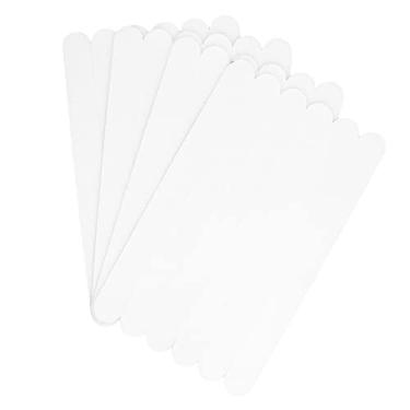 Imagem de 24 peças adesivos de banheira antiderrapantes, tapetes de chuveiro antiderrapantes para banheira de segurança, material PEVA de alta qualidade adesivos antiderrapantes para banheiras chuveiros escadas e pisos, 20x2 cm (branco)
