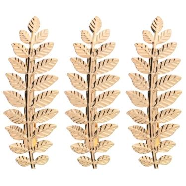 Imagem de Lurrose Grampos de cabelo de folha dourada: 3 peças de acessórios dourados da deusa grega - Acessórios de cabelo de folha para mulheres e meninas