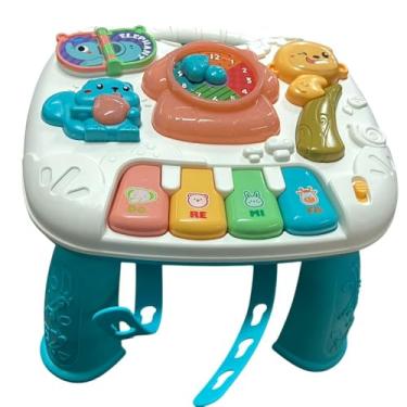 Imagem de Mesa de Atividades Infantil Musical e Luzes Didática Interativa Divertida Com Suporte