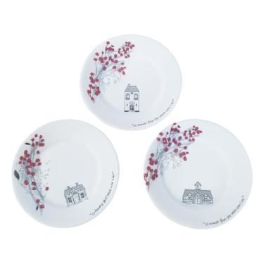 Imagem de Jogo Pratos Sobremesa Porcelana Azevinhos Natal Coleção Azevinhos Mesa Posta Decorado Só Art’s (3)