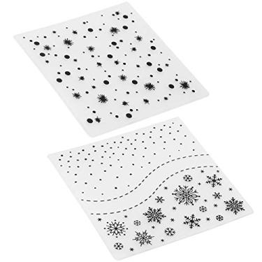 Imagem de AYNEFY Modelo Em Relevo Faça você Mesmo, Estêncil de Flores de Plástico, para Scrapbooking e Fabricação de Cartões, Fácil de Usar Com Máquinas de Gravação, Ideal para Projetos Domésticos de Bricolagem