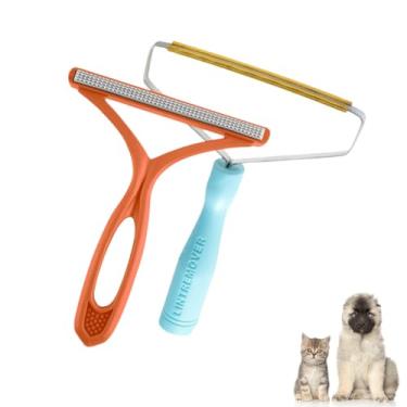 Imagem de Bestac Removedor de pelos de animais de estimação, removedor de fiapos, ancinho de carpete para remoção de pelos de animais de estimação, para tapetes, tapetes de carro, sofás, camas para animais de