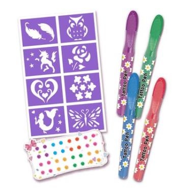 Imagem de Tattoo Collection Canetas com Gel com 04 DMT6573 - DM TOYS