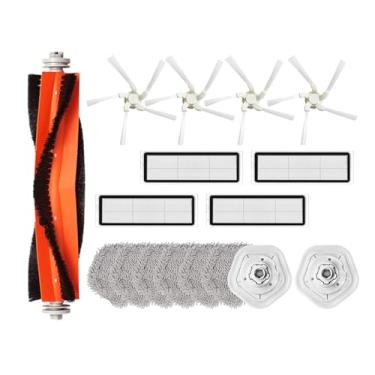 Imagem de Compatible With Dreame Bot W10 / W10 PRO Accessories Robot Vacuum Cleaner HEPA Filter Main Side Brush Mop Cloth Pad Replacement Parts(17PCS)