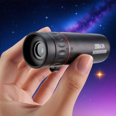Imagem de Telescópio monocular 24x, telescópio monocular HD, monóculos compactos de prisma de alta potência para caminhadas, shows e viagens