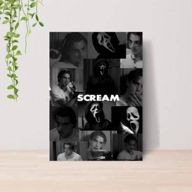 Imagem de Quadro Ghost Face Panico Terror A4  Placa MDF 07 - Lomi Art