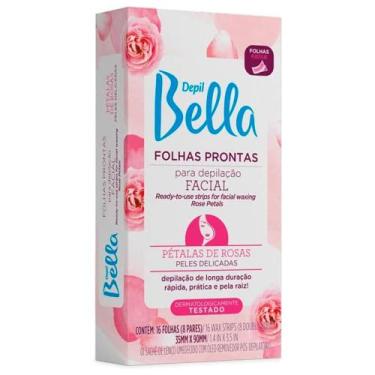 Imagem de Folhas Prontas Depilação FACIAL Depil Bella Pétalas de Rosas para Pele