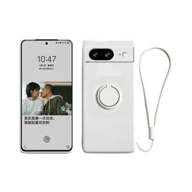 Imagem de Capa De Silicone De Cor Sólida Para Google Pixel 8 9 pro XL Com Suport