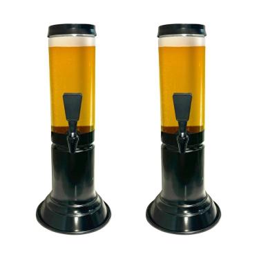 Imagem de Kit 2 Torre De Chopp Cerveja 1,5L - Icechopp Torneira Gota
