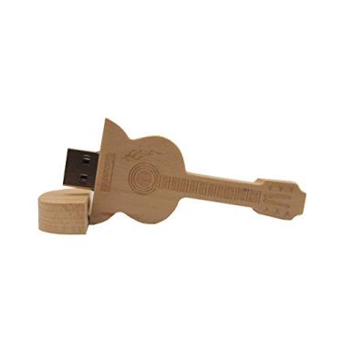 Imagem de 8 GB Madeira Guitarra Modelo 3.0 USB Flash Drive Pen Drive Armazenamento de Dados Pen Drive Pen Drive Pen Drive USB Drive USB 3.0 Pen Drive U Disco Flash Memory Flash Disk - Maple