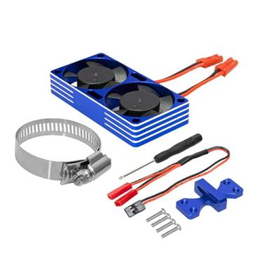 Imagem de YIJU Kit de Ventoinhas para Dissipação de Calor de Motor de Carro RC - Radiador de Motor - Acessório Eficiente e de Instalação Rápida - Compatível com, Azul
