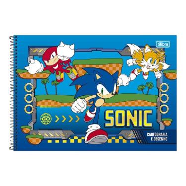 Imagem de Caderno de Cartografia e Desenho Tilibra Sonic Espiral Capa Dura 80 Folhas - Item Variado