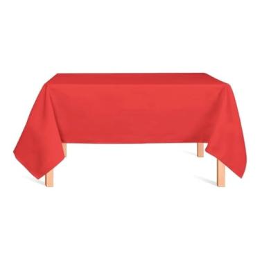 Imagem de Toalha De Mesa Retangular 6 Lugares Tecido Oxford C/Bainha(VERMELHO)