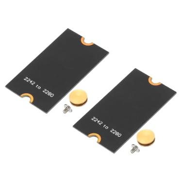 Imagem de PATIKIL Adaptador adaptador estendido NVME M2 NVME 2242-2280, adaptador de extensão M.2 muda para tamanho longo com chaves de fenda para home office internet cafés, preto