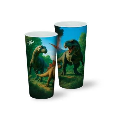 Imagem de Kit 6 Copo Plástico 350ml Infantil Tema Lembrancinha Enfeite - Revenda