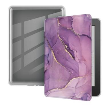 Imagem de Akacy Capa transparente e macia com estampa pintada para Amazon Kindle com 8ª geração (versão 2016), fina e leve, à prova d'água (10)