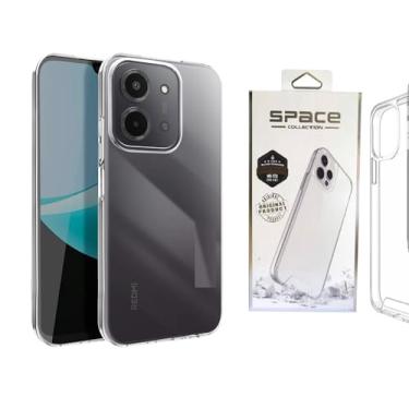 Imagem de Capinha Slim Space Hybrid Clear Ñ Amarela Para Xiaomi Redmi 15C