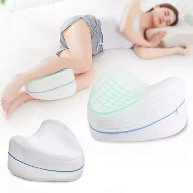 Imagem de Almofada Ortopédica Ergonômica para Pernas e Joelhos – Travesseiro de Suporte Postural e Alívio de Dores Lombares, Ciático e Gravidez